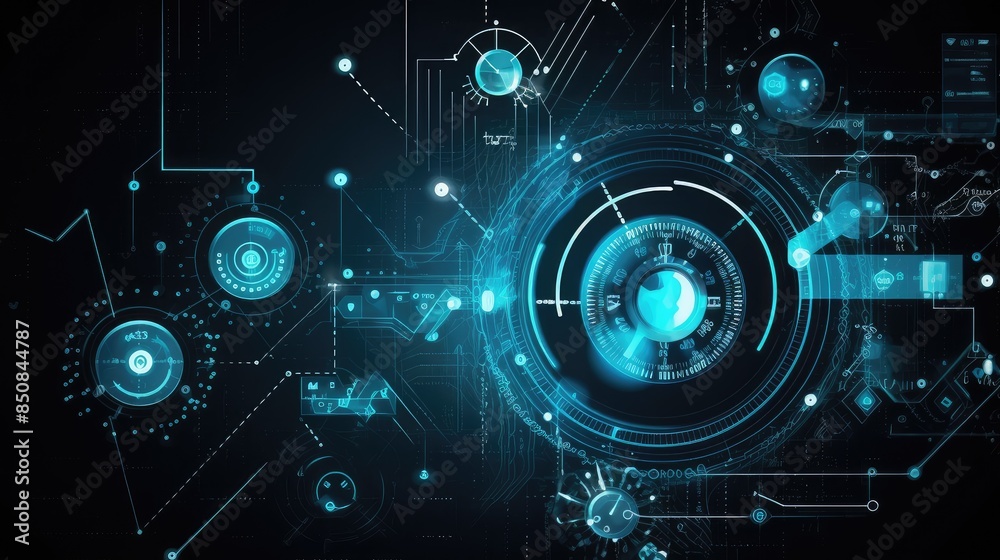 Futuristic Digital Interface Technology Futuristic Digital Interface Technology