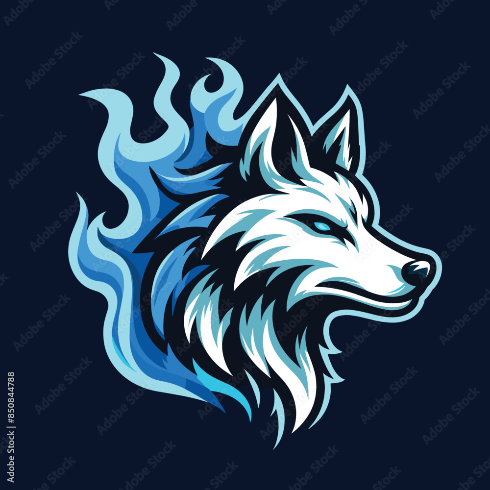 Naklejka premium WOLF HEAD 7.eps