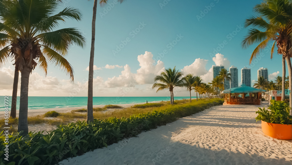 Fototapeta premium Stunning Miami Florida travel
