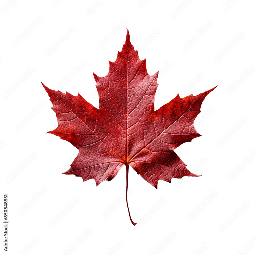 Obraz premium Red maple leaf PNG