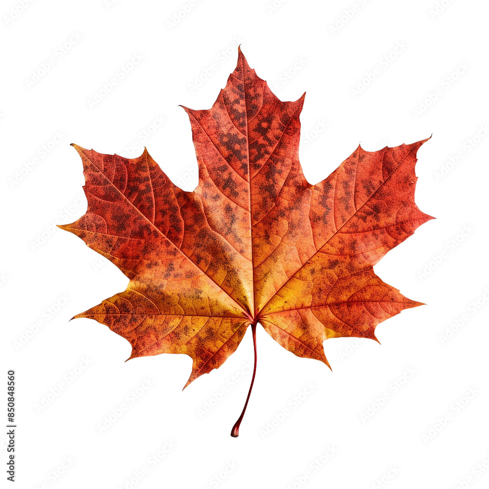 Obraz premium Red maple leaf PNG