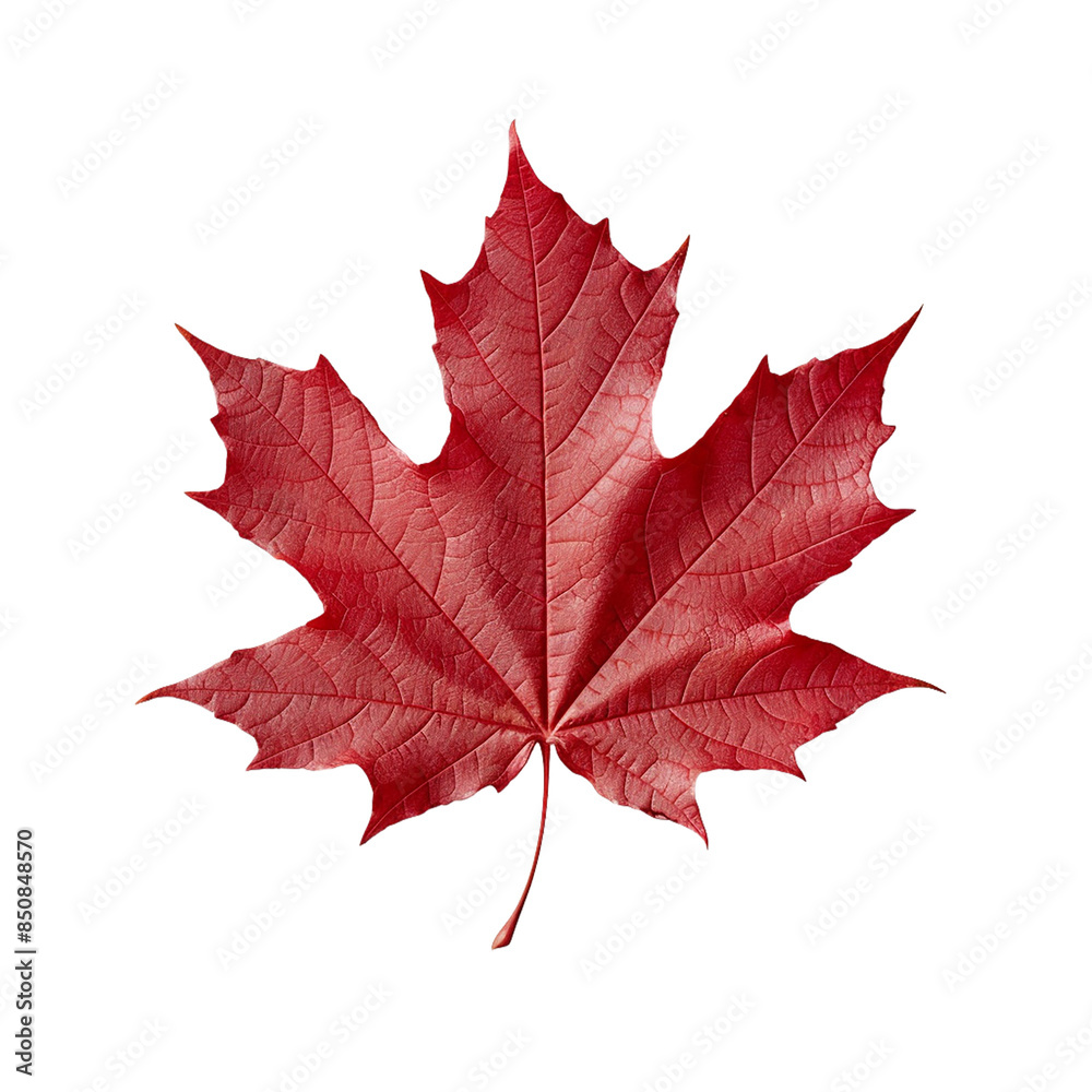 Obraz premium Red maple leaf PNG