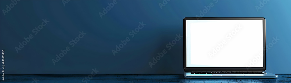 Iconic Laptop and Projector Design with Ample Space for Text and Graphics   Perfect for Demonstrations, Instructional Visuals, and Presentations | Adobe Stock Photo