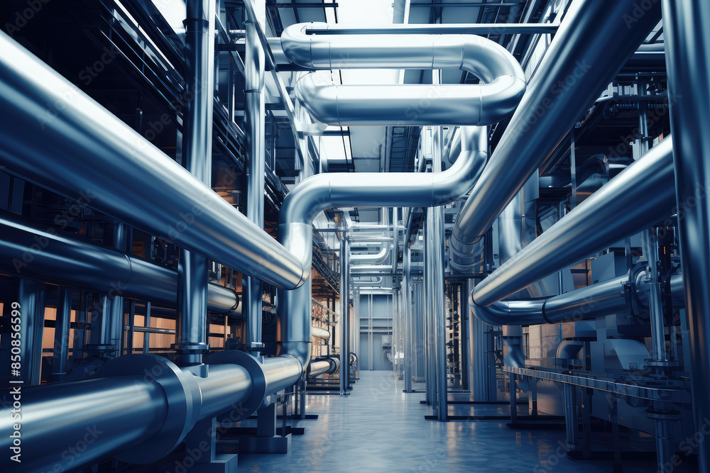 Intricate Industrial Pipe Network Intricate Industrial Pipe Network