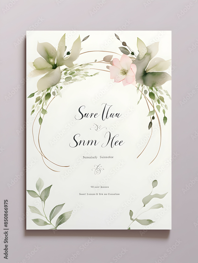 Luxury wedding invitation card Design. Abstract botanical leaf branch contour drawing line art texture template background. Wedding Marriage Card design Luxury wedding invitation card Design. Abstract botanical leaf branch contour drawing line art texture template background. Wedding Marriage Card design