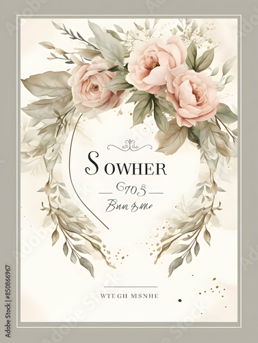 Luxury wedding invitation card Design. Abstract botanical leaf branch contour drawing line art texture template background. Wedding Marriage Card design