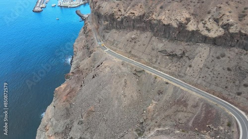 Captivating Drone Views of Gran Canaria's Mountains and Ocean