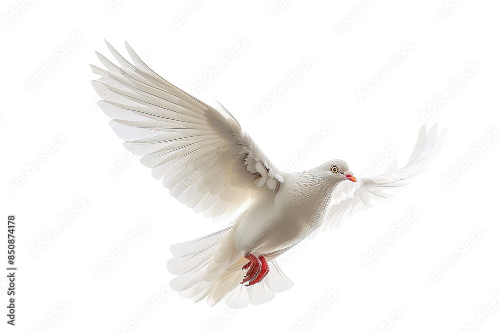 Obraz premium white dove flying