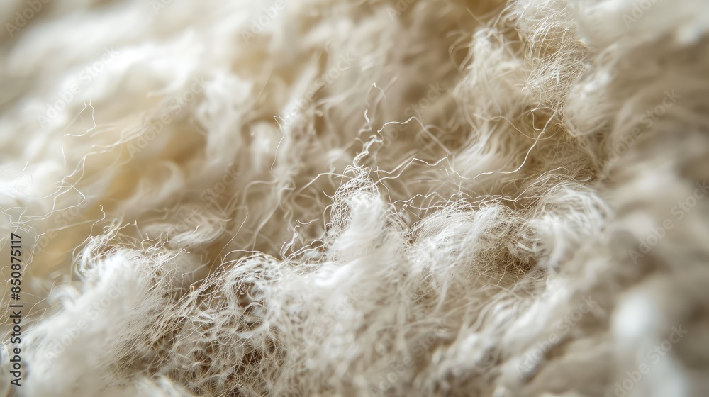 Soft Wool Fiber Texture Close-Up Soft Wool Fiber Texture Close-Up
