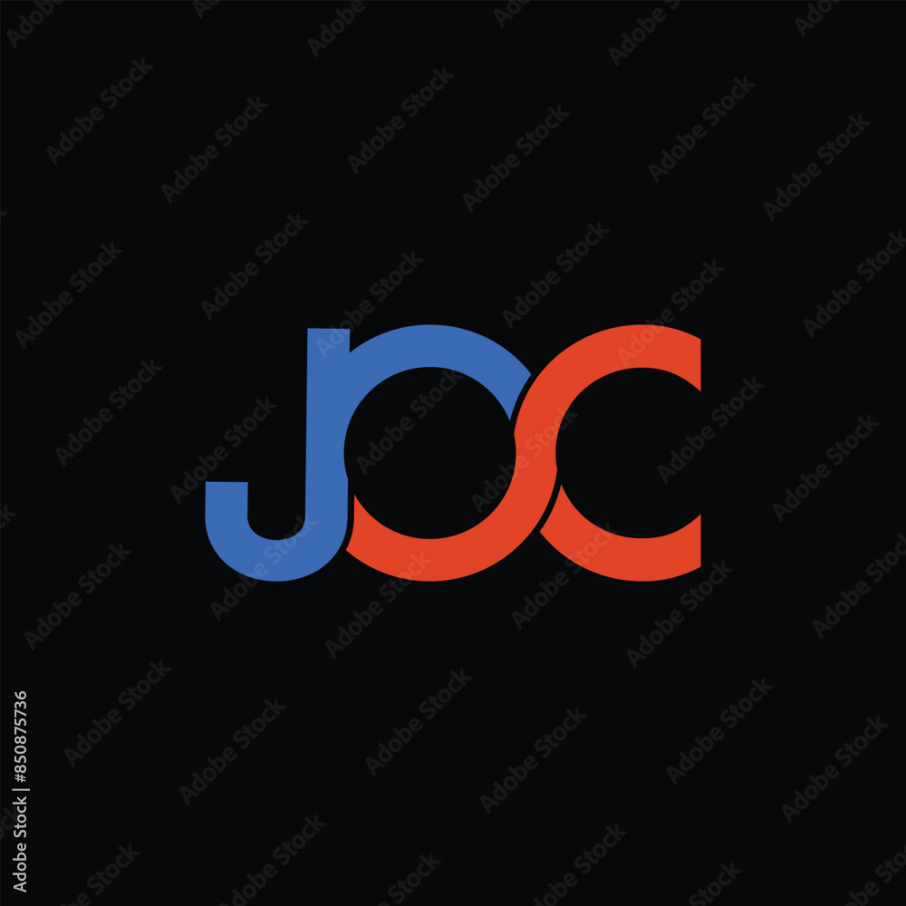 JOC Letter Initial Logo Design Template Vector Illustration JOC Letter Initial Logo Design Template Vector Illustration