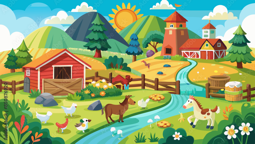 a-nice-farm-with-different-animals a-nice-farm-with-different-animals