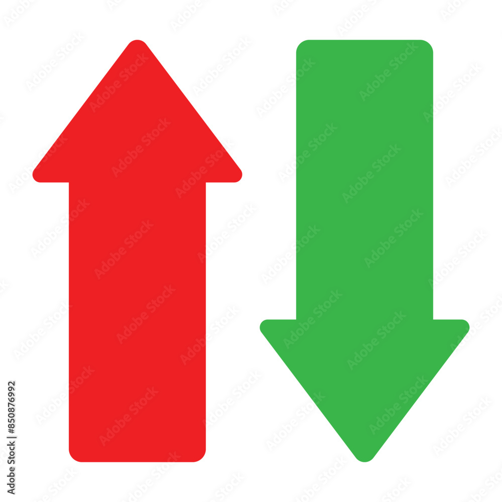 Up and Down Arrows vector icon isolated on white background, Up and Down Arrows transparency logo design. Vector illustration. Eps file 4. Up and Down Arrows vector icon isolated on white background, Up and Down Arrows transparency logo design. Vector illustration. Eps file 4.