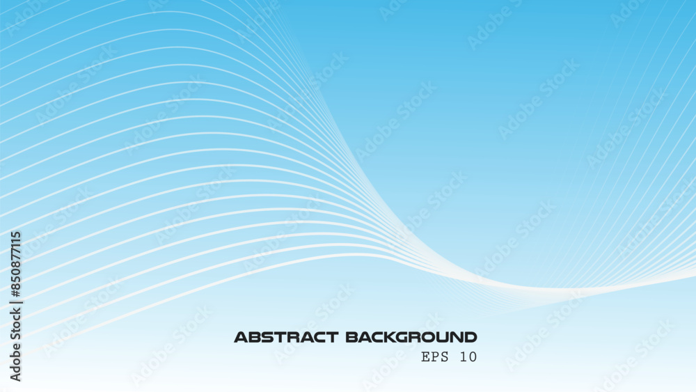 Blue abstract gradient background with curve line for backdrop or presentation Blue abstract gradient background with curve line for backdrop or presentation