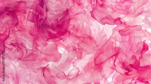 Pink Abstract Watercolor Seamless Pattern