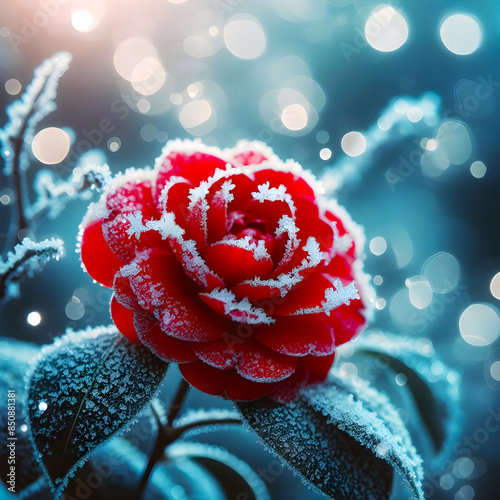 Beautiful flower Rose, Cosmos and orenge color