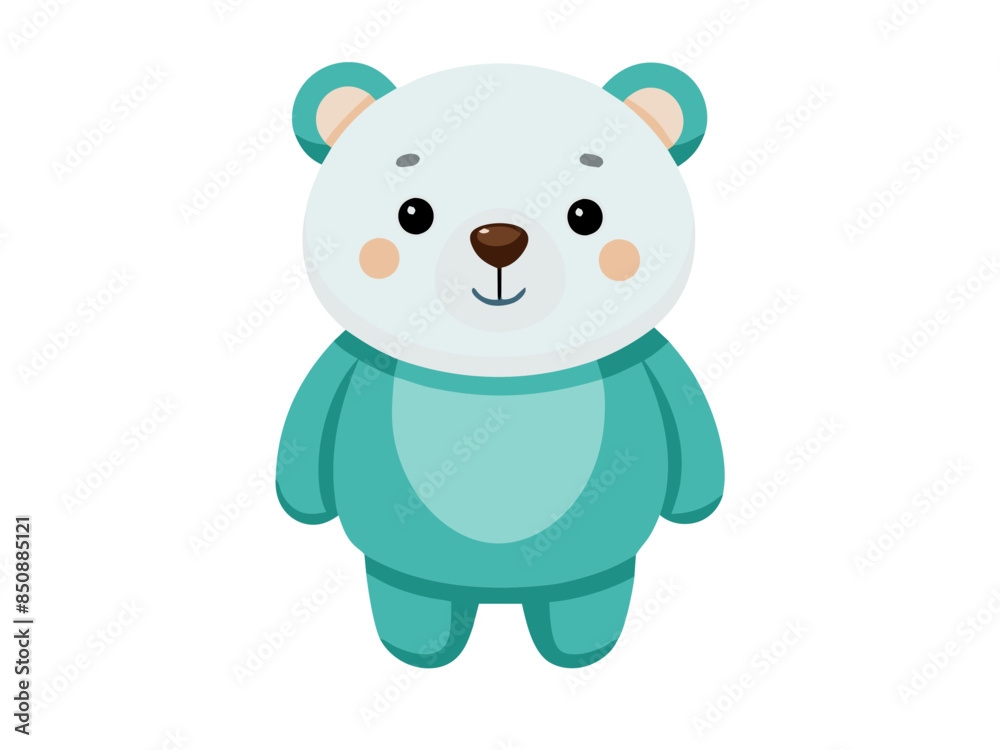 Fototapeta premium Bear vector illustration, cute animal vector illustration, Bear illustration vector, cute Bear cartoon illustration