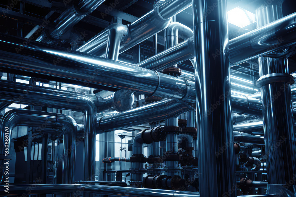 Intricate Network of Industrial Pipes Intricate Network of Industrial Pipes