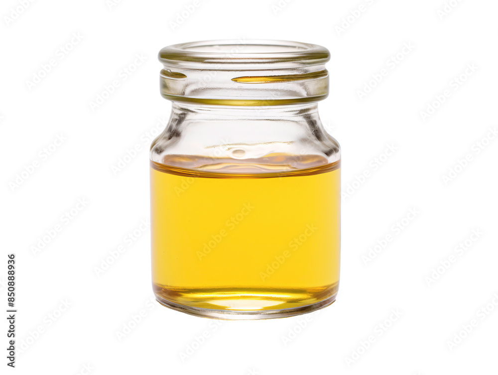 a glass jar with yellow liquid a glass jar with yellow liquid