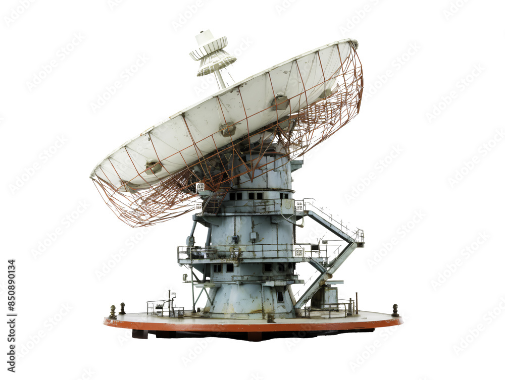 a large satellite dish on a white background a large satellite dish on a white background