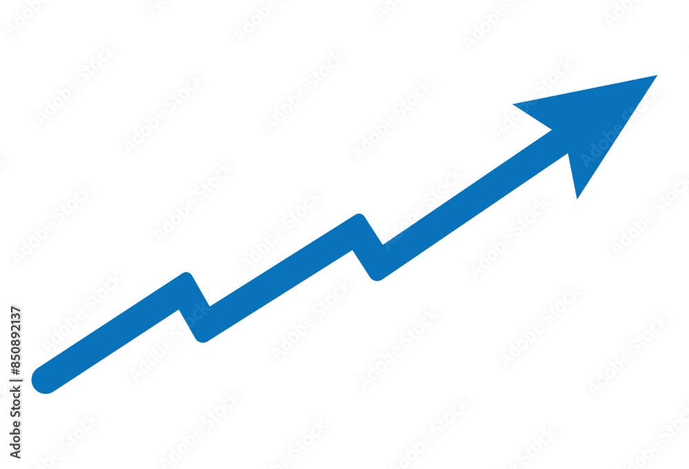 Growing business, blue arrow on white, Profit arrow, Vector illustration. Business concept, growing chart. Concept of sales symbol icon with arrow moving up. EPS FILE 72. Growing business, blue arrow on white, Profit arrow, Vector illustration. Business concept, growing chart. Concept of sales symbol icon with arrow moving up. EPS FILE 72.