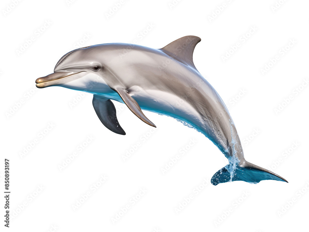 a dolphin jumping out of water