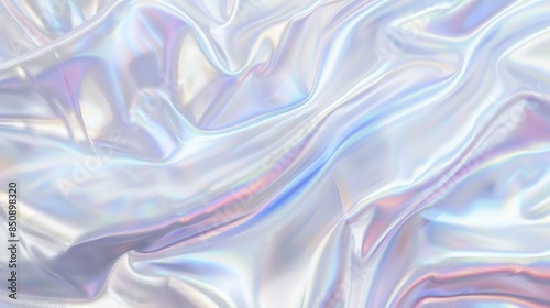 Abstract Iridescent Silk Fabric Texture Background