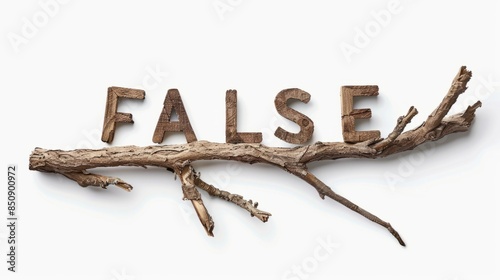 Mistake and Fraud symbol created in Oak Twig Letters.