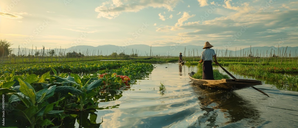 AI generator image of 'Inle Lake' 'The way of the Intha tribe' Burmese ...