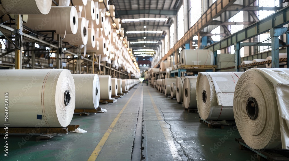 Massive Industrial Paper Roll Warehouse Massive Industrial Paper Roll Warehouse