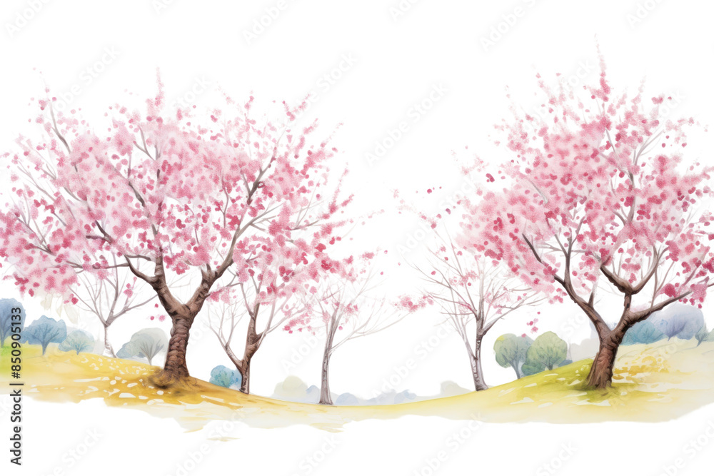 PNG Cherry blossom trees outdoors nature flower. PNG Cherry blossom trees outdoors nature flower.