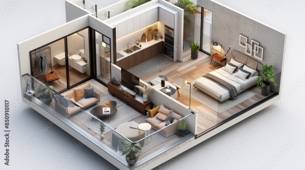 A small room with a bed, a couch, a toilet, and a sink A small room with a bed, a couch, a toilet, and a sink