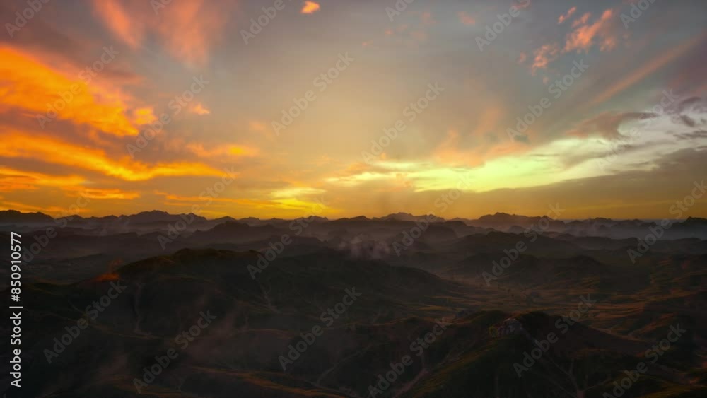 Beautiful Sunset With Mountain Beautiful Sunset With Mountain