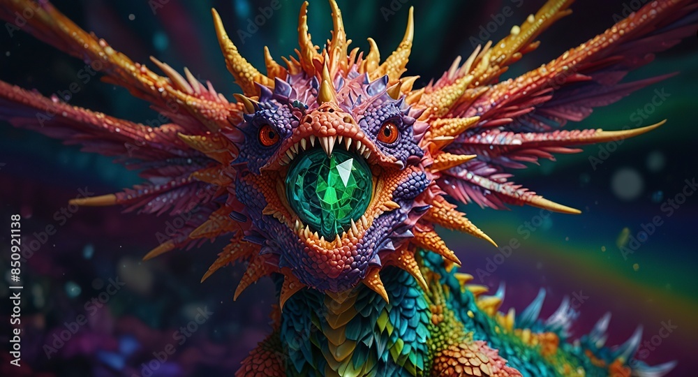 Free Photo New colorful dragon with 3d wallpaper dazzlingly psychedelic dragon Free Photo New colorful dragon with 3d wallpaper dazzlingly psychedelic dragon