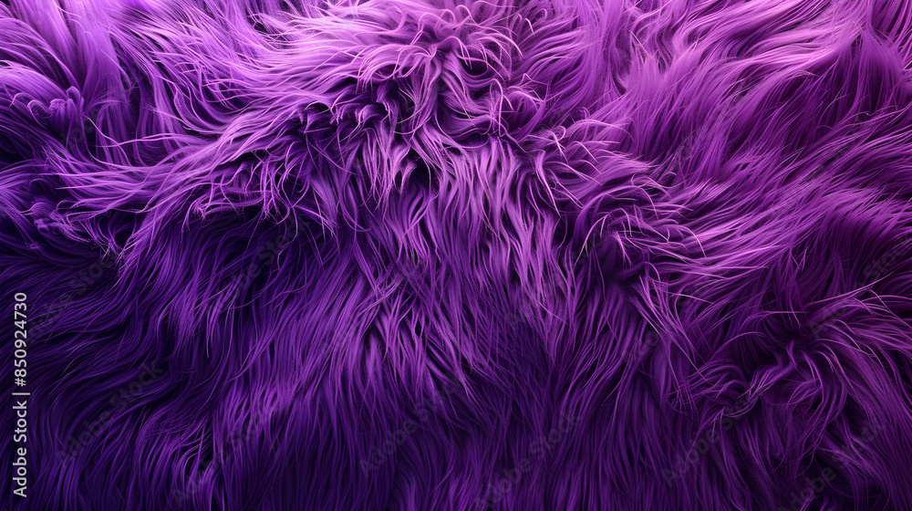 Fototapeta premium Soft fur with bright purple colour design background