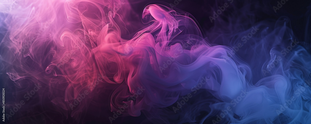 Black background with soft, pastel-colored smoke. Black background with soft, pastel-colored smoke.