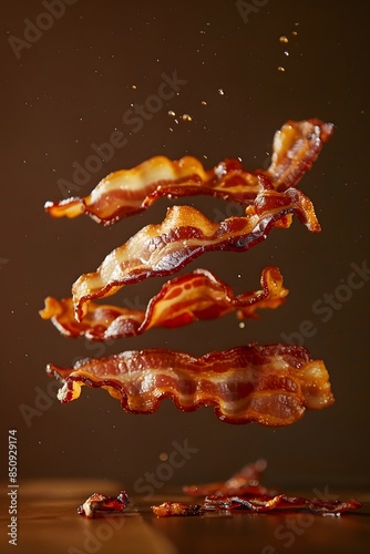 Commercial photography, Fried bacon,brunch photo