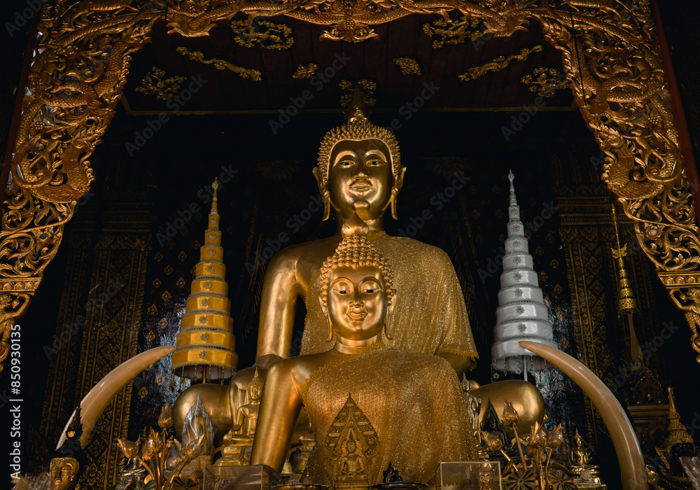 Fototapeta premium golden buddha statue