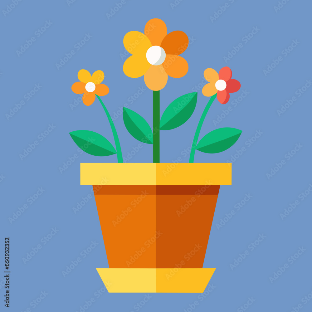 flower in a pot flower in a pot