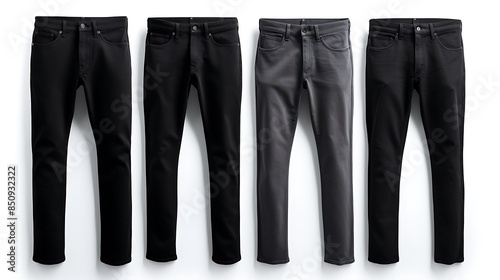 black and white pants