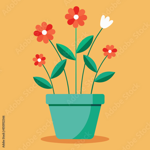 flowers in a pot