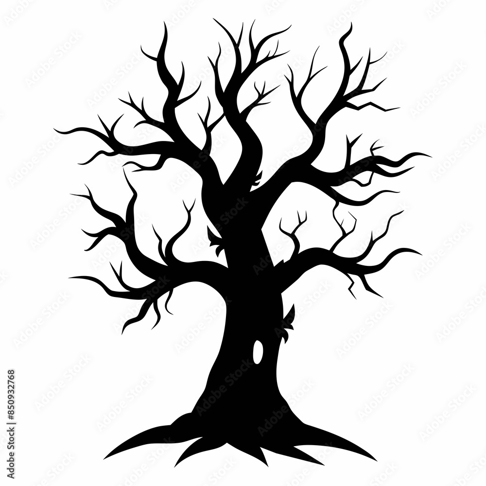 silhouette of a tree silhouette of a tree