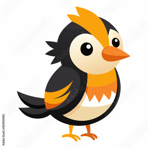 ullocks Oriole bird stay vector kawaii  svg 