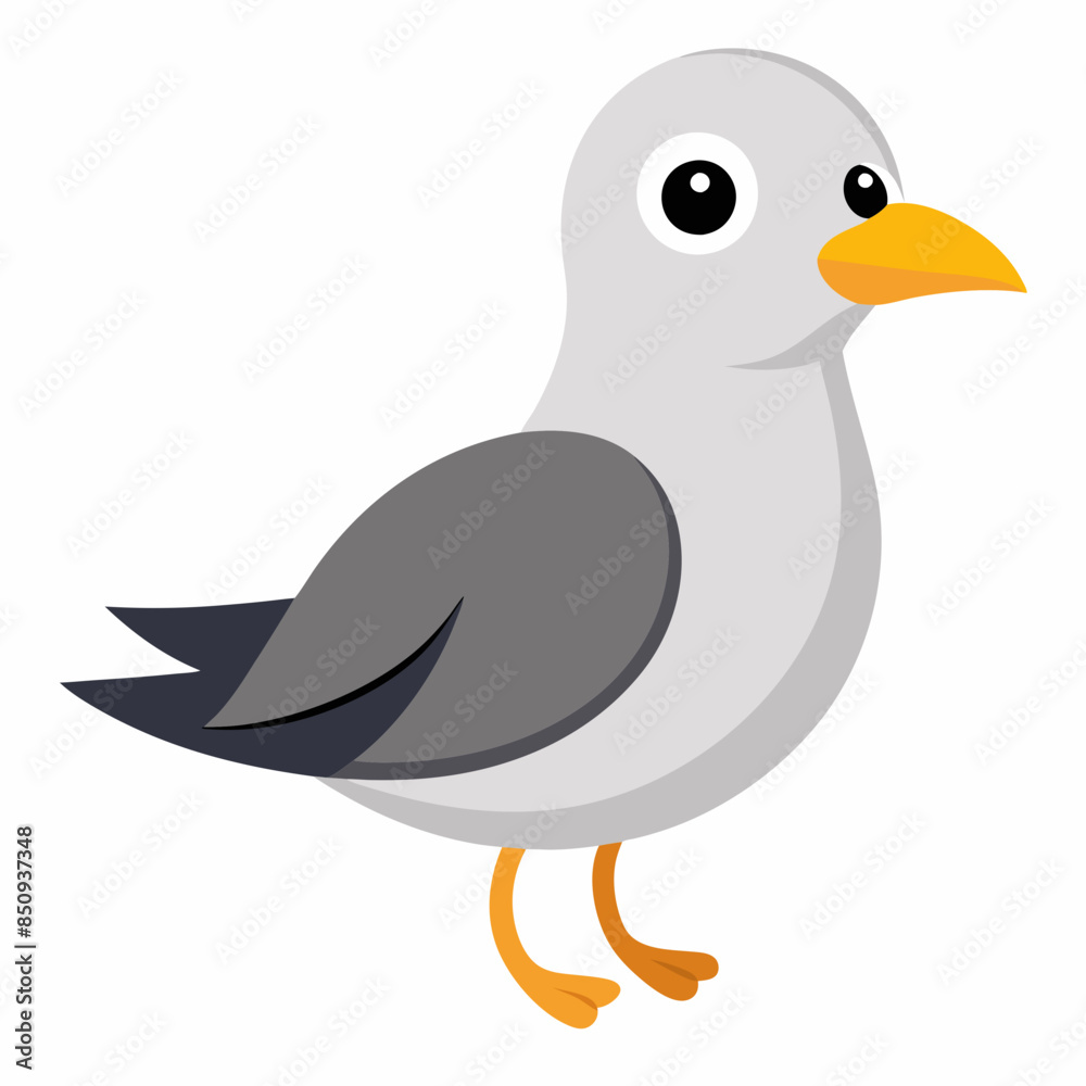 cute bird of Gull bird vector illustration, cute bird of Gull bird vector illustration,