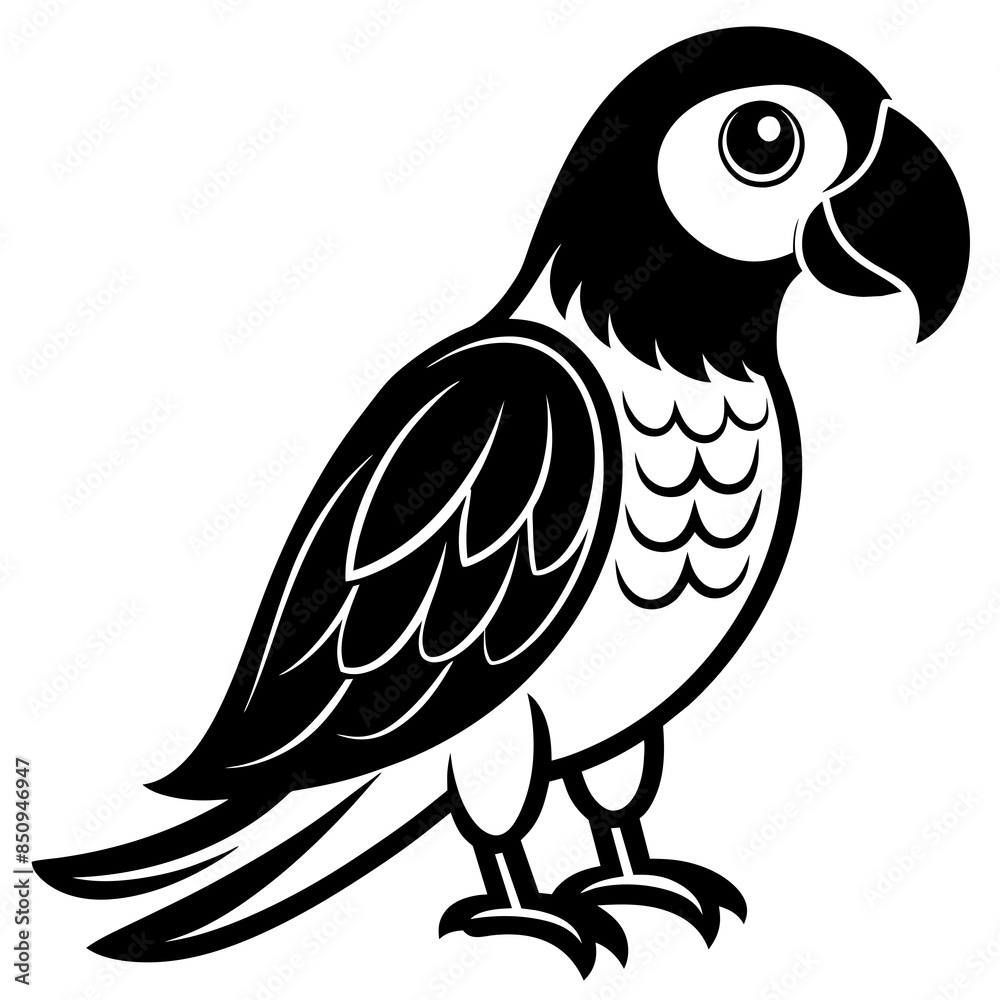 illustration of beautiful parrot illustration of beautiful parrot