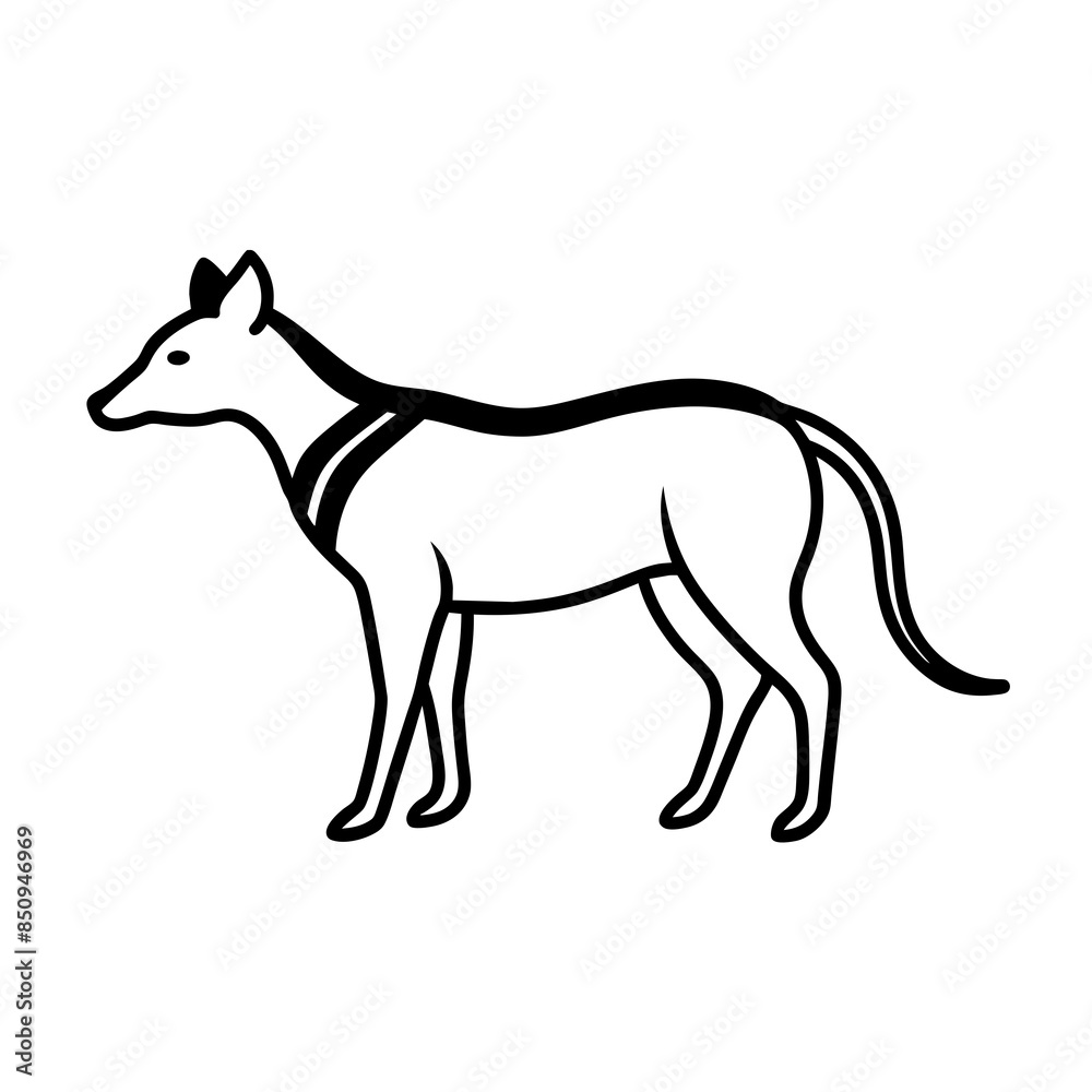 A animal silhouette A animal silhouette