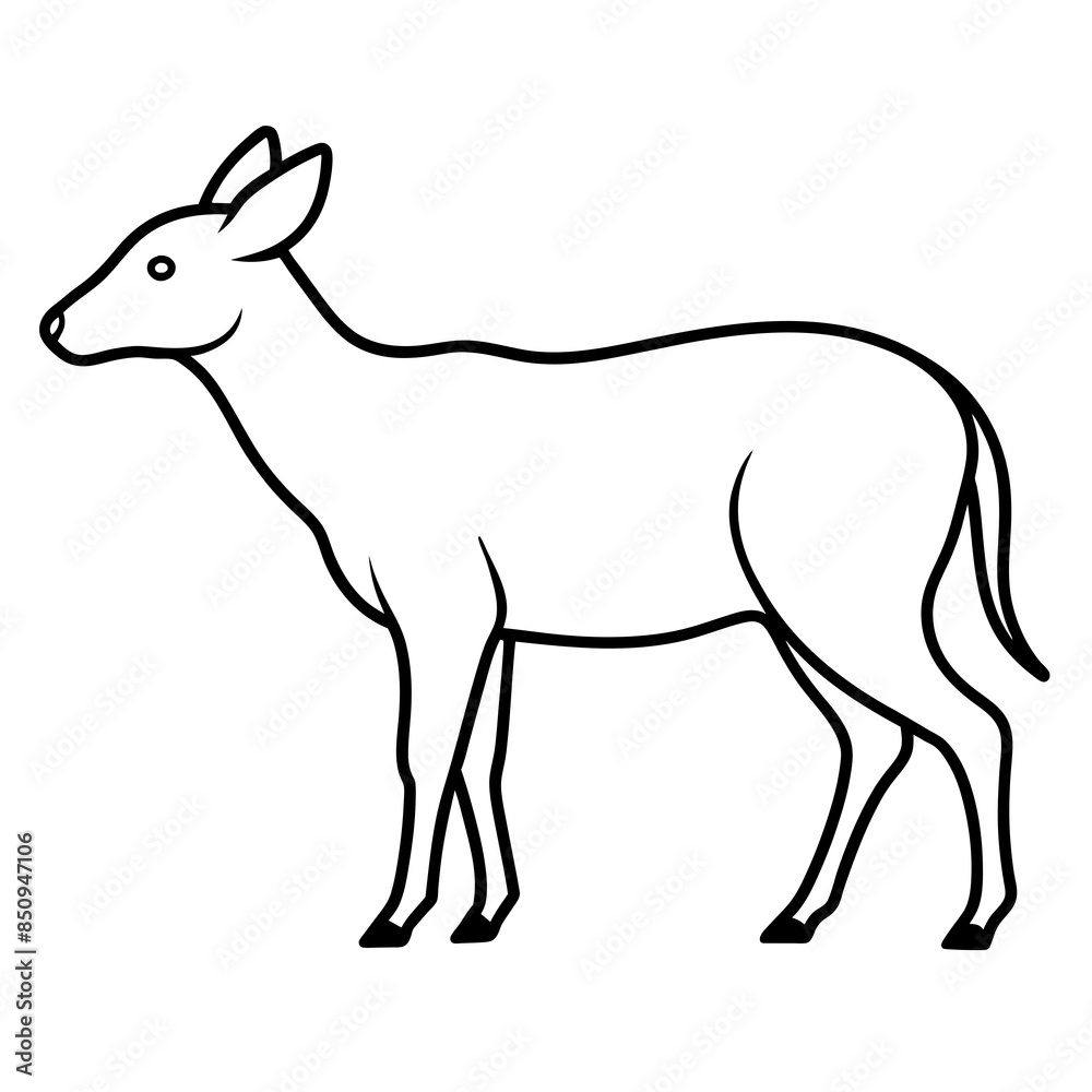 Fototapeta premium silhouette of a animal vector illustration