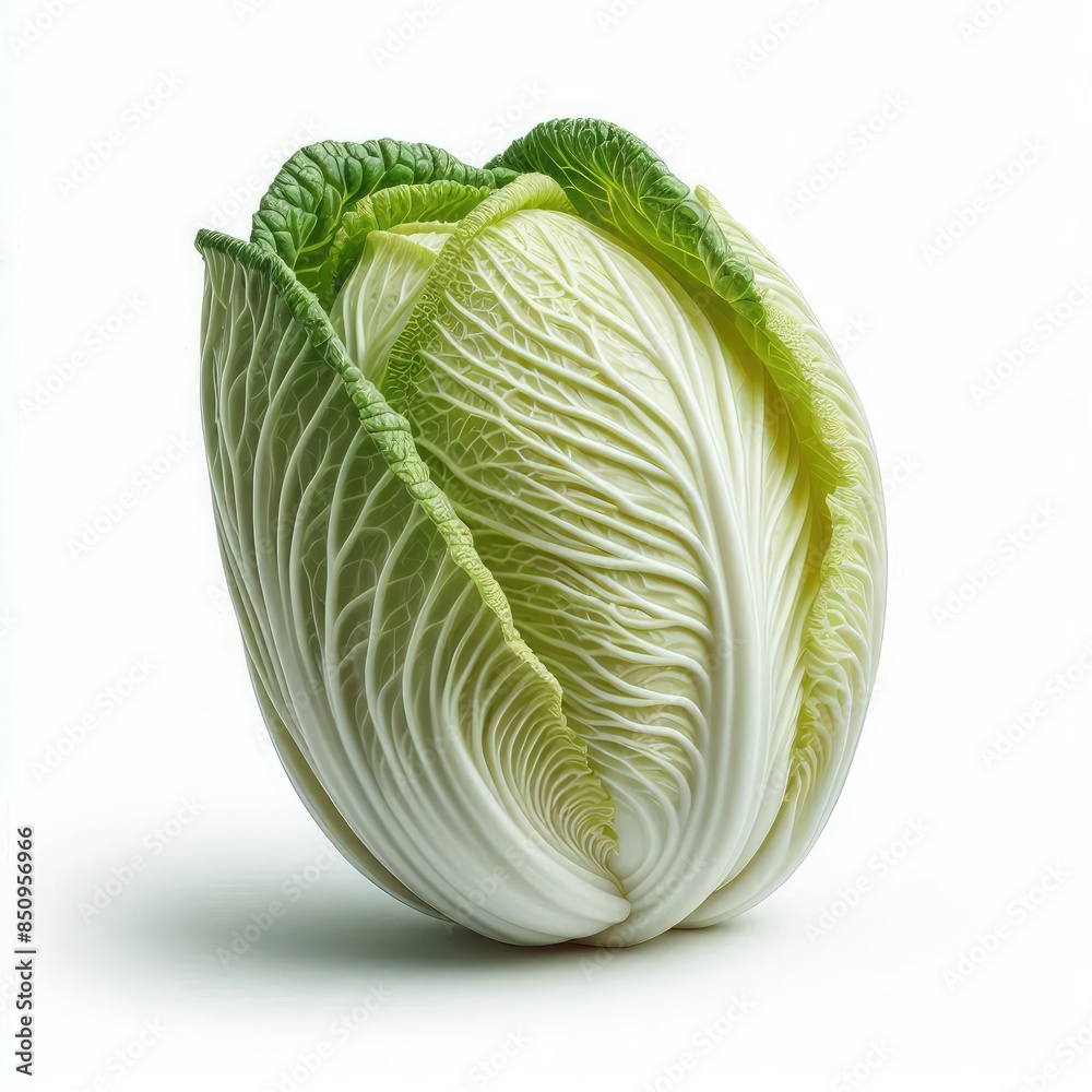 Fototapeta premium Fresh Chinese Cabbage isolated on a white background
