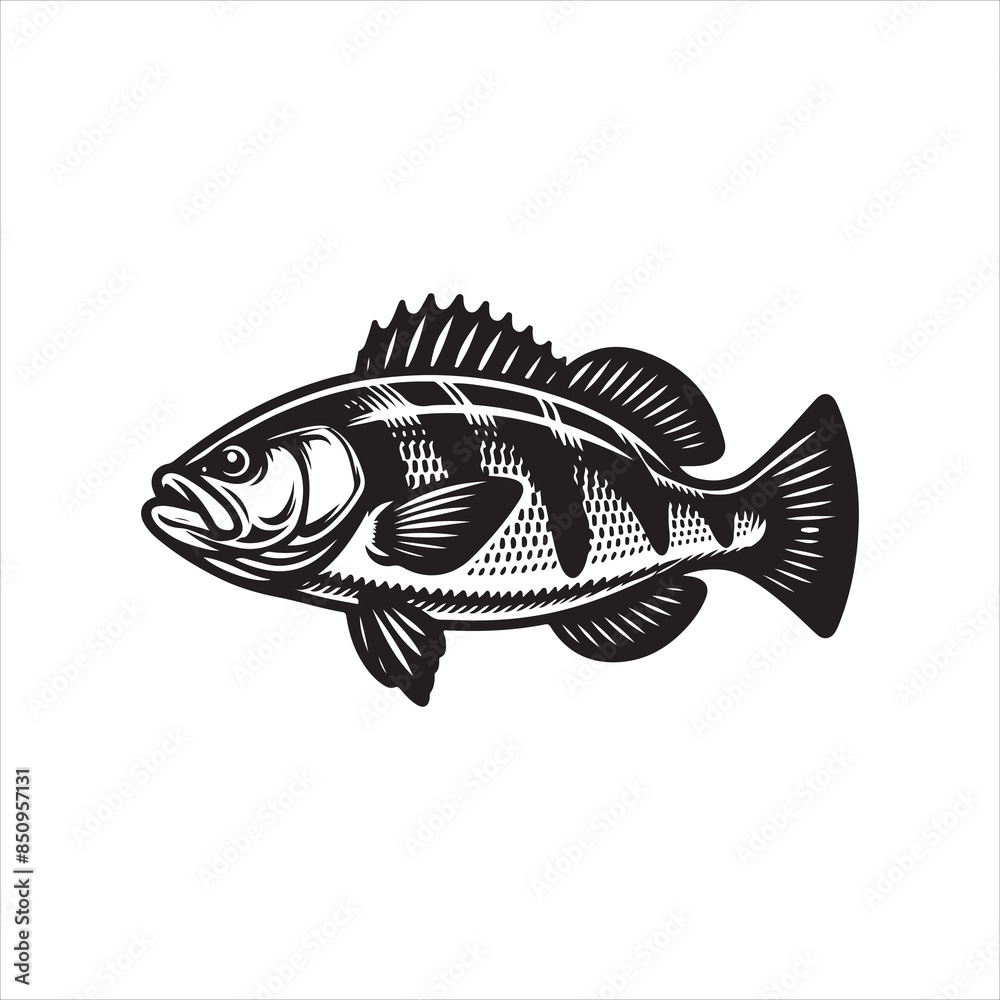 Sea Bass Vector Sea Bass Vector