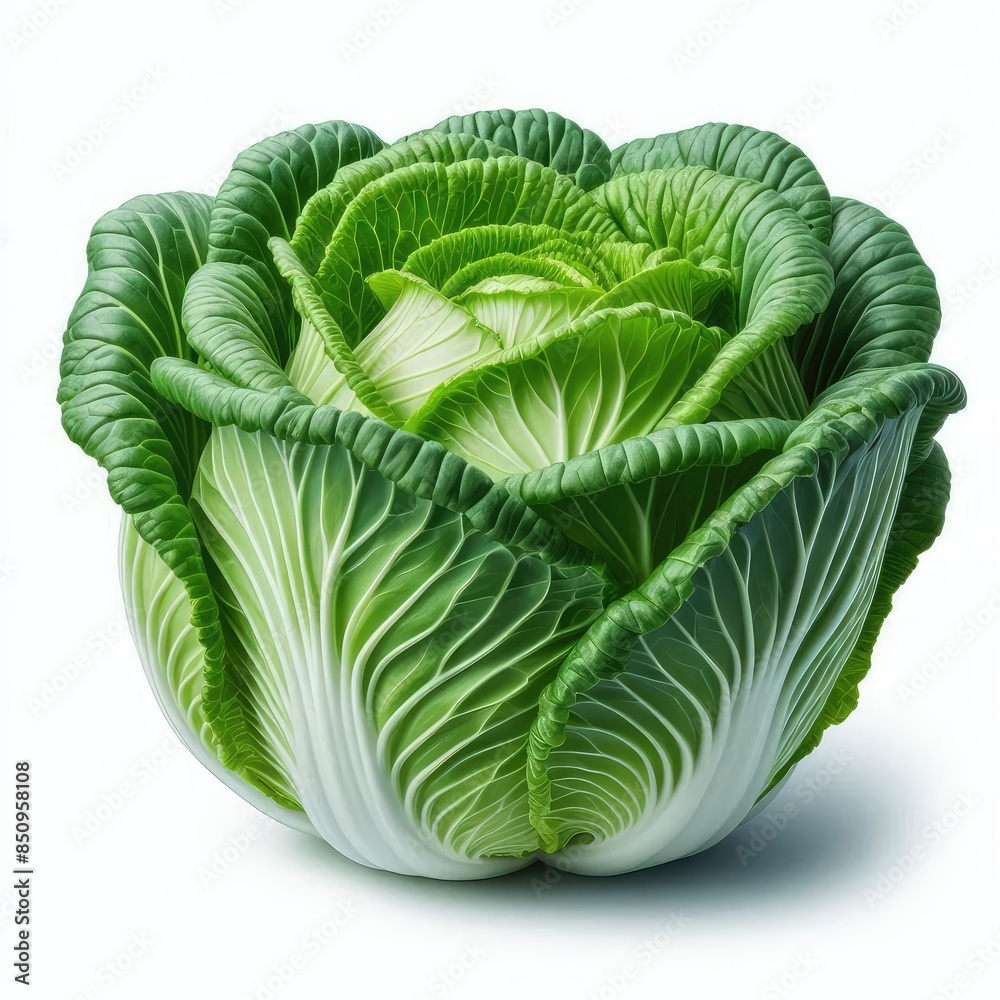 Fototapeta premium Fresh Chinese Cabbage isolated on a white background