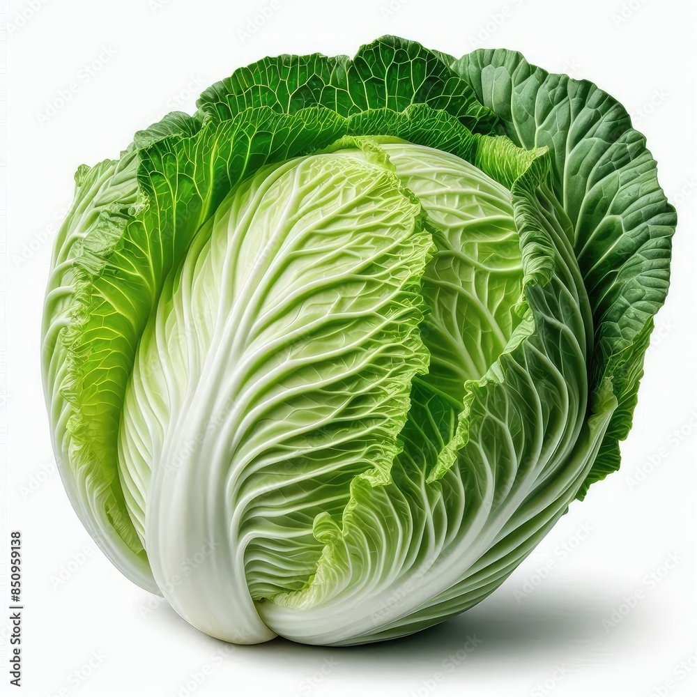 Fototapeta premium Fresh Chinese Cabbage isolated on a white background